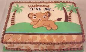 Cute Lil Simba Cake Baby Shower Cakes Disney Baby Shower Baby Shower