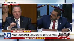 NEW: Kash Patel and Dem Rep. Adam Schiff spar during a heated exchange on  Capitol Hill: PATEL: "You are a political baffoon at best." PATEL: "I  challenge you to say anything credible
