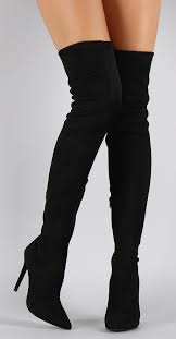 Brenda Thigh High Boot Dizustu Cizme Uzun Cizme Sivri Uclu Topuklar