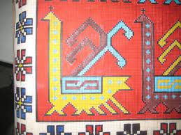 milimetrik kagit uzerindeki hali desen tasarimindan detay halilar desenler hali