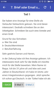 Achte darauf, dein anliegen deutlich zu machen. Schreiben Zertifikat A1 A2 B1 B2 Brief Oder Email Para Android Apk Baixar