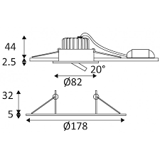 Al101430 Indigo Spot Led Encastrable Et Orientable 6w 3000k