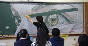 Everyone should have access to learning, whether it's in a classroom or in their home. Students Create Amazing Chalk Drawings On Classroom Blackboard And Seeing Teacher Erase Them Will Break Your Heart Bored Panda