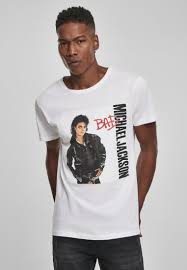 © 1987 mjj productions inc. Mister Tee Michael Jackson Bad T Shirt Print White Weiss Zalando De