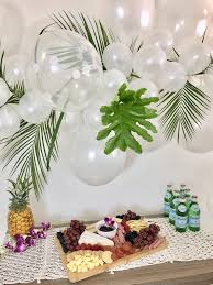 Host the luau of your dreams with hawaiian luau decorations and supplies from oriental trading. Tropical Chic Party Oh How Charming By Lauren Tropical Party Decorations Tropical Party Tropical Theme Party