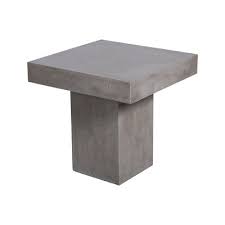 17 Stories Kurt Stone Concrete Side Table Wayfair In 2020 Outdoor Coffee Tables Outdoor Side Table Metal Side Table