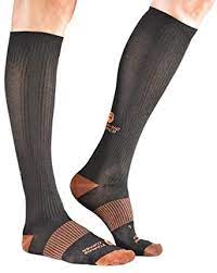 Amazon Com Tommie Copper Over The Calf Socks Black Medium Clothing