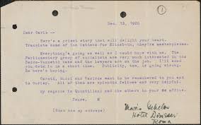 How do i address a letter going to italy. Morris Geblow Eugene Lyons Typed Letter Signed To Carlo Tresca Rome Italy December 12 1920 Digital Commonwealth