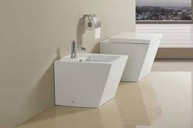 Coppia Sanitari Smart Vaso Bidet Sospesi Con Copriwater Con Chiusura Soft Close Bidet Vasi Coppie