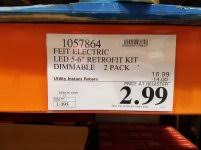 Feit electric 48' led filament string light set indoor or outdoor use, suitable for wet locations; Costco Feit 2 Pack 5 6 Recessed Light Dim Led Retrofit 2 99 Not A Misprint The Garage Journal