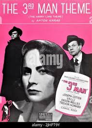 American Sheet Music for ORSON WELLES as Harry Lime ALIDA VALLI and JOSEPH  COTTEN in THE THIRD MAN 1949 director CAROL REED novel