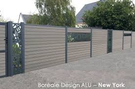 Lame Deco Pour Cloture Composite En Aluminium Boreale Design New York Ocewood Cloture Composite Barriere Jardin Amenagement Jardin