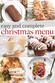 Easy Christmas Dinner Menu Recipe Recipes Dessert Recipes Food