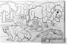 🎨 at coloring book for adults you will see happy paint, each of them corresponds to a color relax. Mammals Animals Cartoon Coloring Page Canvas Print Pixers We Live To Change