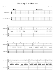 Nothing else matters 1/3 log in for the best experience. Nothing Else Matters Metallica Guitar Tab Sheet Music For Guitar Solo Download And Print In Pdf Or Midi Free Sheet Music For Nothing Else Matters By Metallica Metal Musescore Com