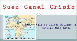 The shipping canal is 171 km (106 miles) long and connects the mediterranean at port said with the red sea. Suez Canal Crisis And Role Of United Nations To Resolve This Issue