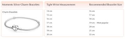 pandora bracelet size guide