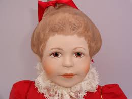 Vintage 1980s Faith Wick Silvestri Doll & Stand 16" Gift of Love 1985 30402 