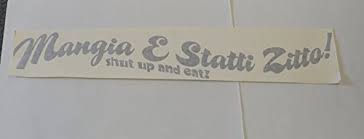 Check spelling or type a new query. Mangia E Statti Zitto Shut Up And Eat Italian Kitchen Wall Quote Words Sayings Removable Lettering 6 X 35 Buy Online In Antigua And Barbuda At Antigua Desertcart Com Productid 11231708