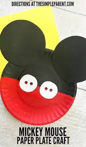 Make This Fun Mickey Mouse Paper Plate Craft With Your Disney Loving Family Disney Crafts For Kids Paper Plate Crafts Mickey Mouse Crafts