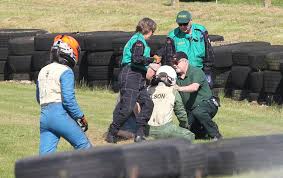 Formula Ford driver Nelson Rowe rescued from fireball crash after rival  Callum Grant stops mid-race to save him