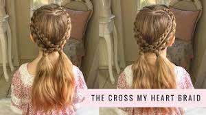 Ever seen a hair braiding nightmare? Cross My Heart Braid By Sweethearts Hair Youtube