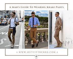 I would never wear sweat pants out to dinner or to work or anything like that, but sometimes i want to run to the grocery store without having to. Men Khaki Pants Outfits 36 Best Ways To Style Khakis