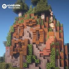 A Little House In The Mountain Follow Xgoldrobin For More Minecraft Buildings Ideas D Minecraft Crafts Minecraft Mountain House Minecraft Construction
