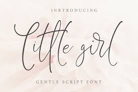 Little Girl Gentle Script Font 187848 Script Font Bundles Script Fonts Signature Fonts Lettering