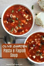 Pasta e fagioli soup (olive garden copycat recipe). Olive Garden Pasta E Fagioli Soup Recipe Vegan In The Freezer