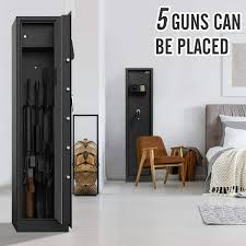Enter a location to see results close by. New Arrival Rifle Gun Safe Moutec Quick Access Fingerprint Long Gun Safe 5 6 Gun Metal Rifle Gun Security Cabinet For Rifle With Without Scope With Separate Pistol Handgun Lock Box Walmart Com Walmart Com