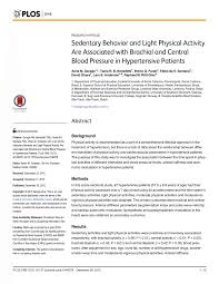 pdf sedentary behavior and light