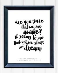Shakespeare Quote A Midsummer Night S Dream Are You Etsy Midsummer Night S Dream Quotes Midsummer Nights Dream Shakespeare Quotes