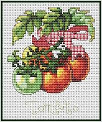 Free vegetable cross stitch patterns. Vegetables Counted Cross Stitch Pattern Tomato Veggie Kitchen Cross Stitch Chart Pdf Downloada Cross Stitch Patterns Cross Stitch Patterns Flowers Cross Stitch