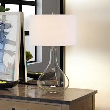 Halina 26 Table Lamp In 2020 Clear Glass Table Lamp Lamp Table Lamp
