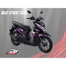 Berikut video cutom honda beat street modif simple harian di gelaran honda modif contest 2017. Decal Beat Street 2020 Simpel Pink Shopee Indonesia