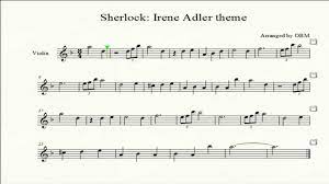 Sherlock Irene Adler Theme Violin Cover With Score By Obm Violin Sheet Music Sheet Music Violin Sheet
