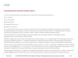 The c++ standard library provides several generic containers, functions to use and manipulate these containers. C Funkcije Stringovi Imenski Prostor Memorija I Fajlovi Ppt Download