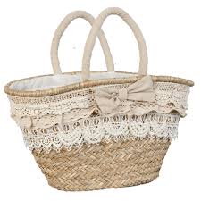 Panier A Courses En Osier Clayre Eef Webshop Fashion Bijoux Fashion Accessories Borse Fatte All Uncinetto Borsa Di Paglia Borse All Uncinetto