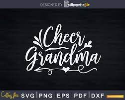 Download Cheer Grandma Shirt Cute Cheerleading Grandmother Svg Png Silhouettefile