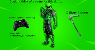He plays fortnite on xbox one. Xbox Skin Concept Pickaxe And Back Bling Fortnitebr