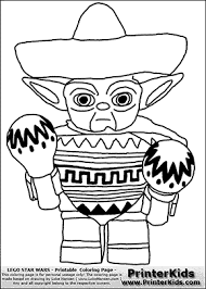 Lego Star Wars Mexican Yoda Coloring Page Star Wars Coloring Book Star Wars Colors Cartoon Coloring Pages
