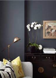 Image Result For Charcoal Grey Paint Colours Farrow Ball Hague Blue Dark Living Rooms London Living Room Living Room Diy