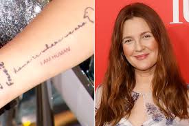 Drew Barrymore Gets Her 12th Tattoo Live on Her TV Show