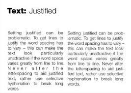 Justification Refers To The Setting And Layout Of Text Flow By Aligning The Top Bottom Sides And Spaces Between Words In Order To Fit Words Text Typographic