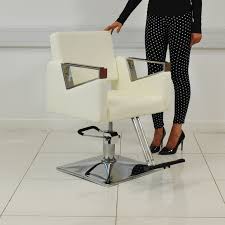 Modern And Stylish White Hair Salon Chair Hairdressing Chairs Salon Furniture Hair Salon Chairs