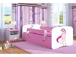 Walker edison alexander classic solid wood stackable jr twin over twin bunk one of the best pieces of furniture for a home with a family is a set of bunk beds. Pink Unicorn Toddler Girl Bed Kids Bed Junior Children S Single Bed With Mattress And Storage Included Baby Dreams Small 140x70 3 Unicorn Toddler Bed Girl Kid Beds Kids Bunk Beds