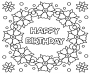 Seasons and celebrations coloring book. Happy Birthday Coloring Pages To Print Happy Birthday Printable