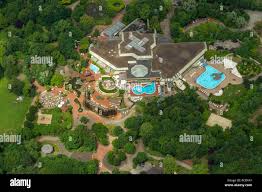 Luftbild, Niederrhein-Therme Thermalbad, Duisburg, Ruhrgebiet,  Nordrhein-Westfalen, Deutschland, Europa Stockfotografie - Alamy