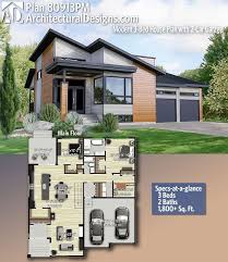 Modern House Plans Architectural Designs Home Plan 80913pm Gives You 3 Bedrooms 2 Baths And 1 800 Dear Art Leading Art Culture Magazine Database Small Modern House Plans Modern House Plans House Plans
